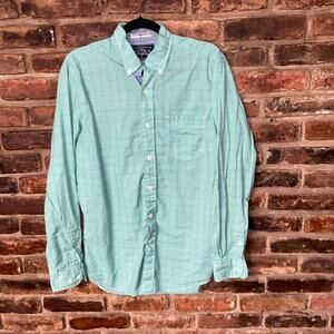 Nautica Men's Green Long Sleeve Button Down Shirt Size Small